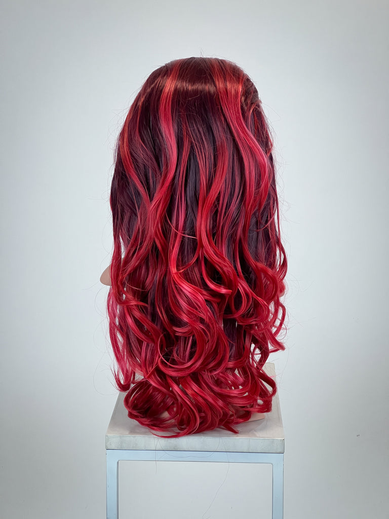 Cleo Ruby Red Lace Front Wig
