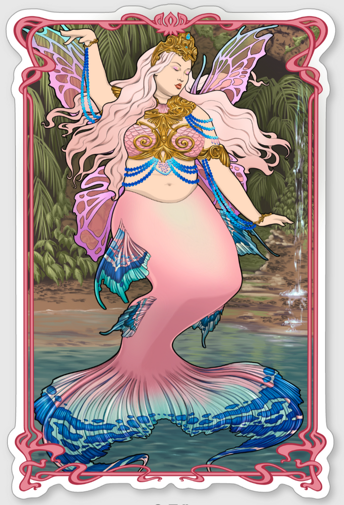 Azalea Finbella Fairy Mermaid Sticker