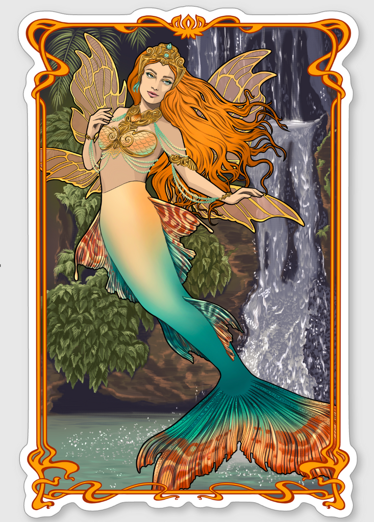 Clementine Finbella Fairy Mermaid Sticker