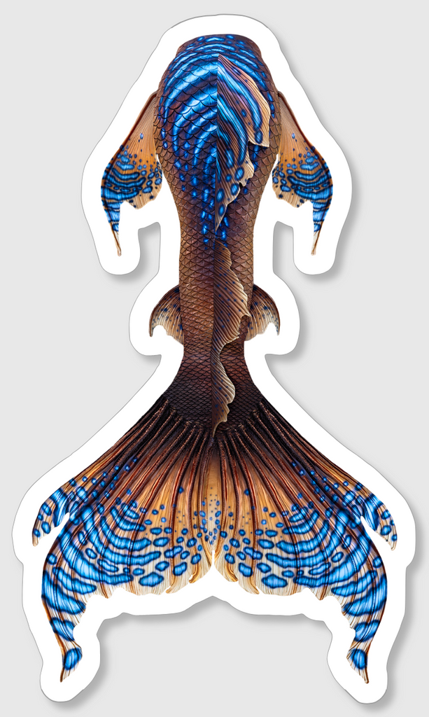 Sun Seeker Merbella by Finfolk Signature Tail Sticker
