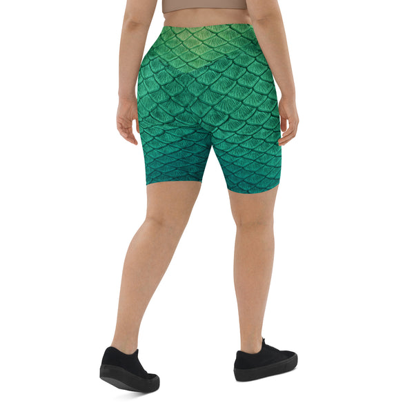 Mermaid hot sale biker shorts