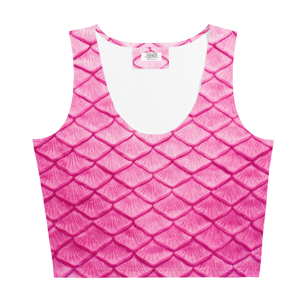 Plumeria Pink Crop Tank