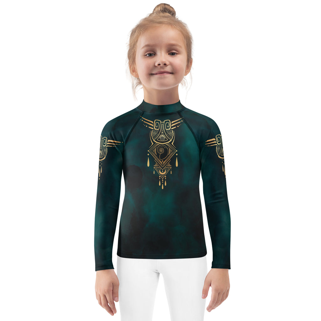 Finbella Riviera Muse Kids Rash Guard - Teal