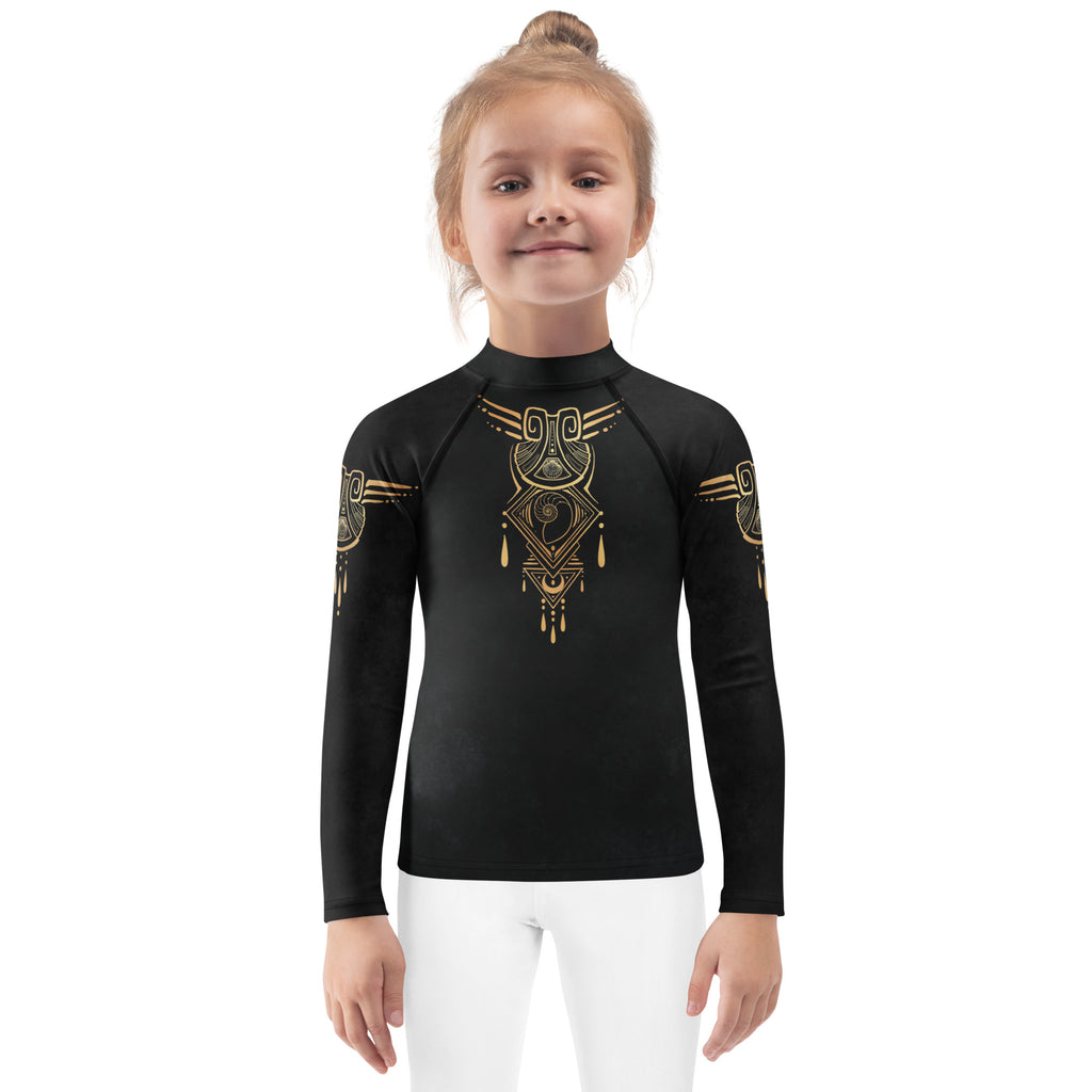 Finbella Riviera Muse Kids Rash Guard - Black