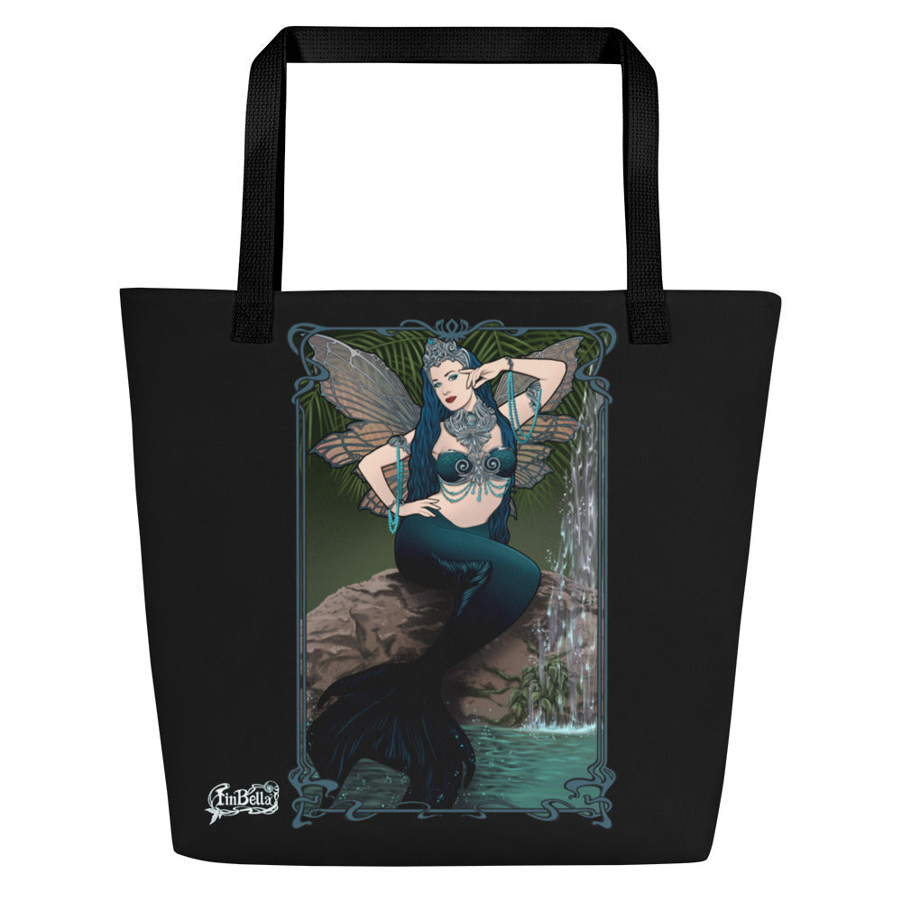 Silhouette Finbella Fairy Mermaid Tote Bag