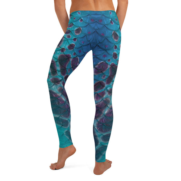 Mermaid By Land Leggings: Magenta – Finfolk Productions