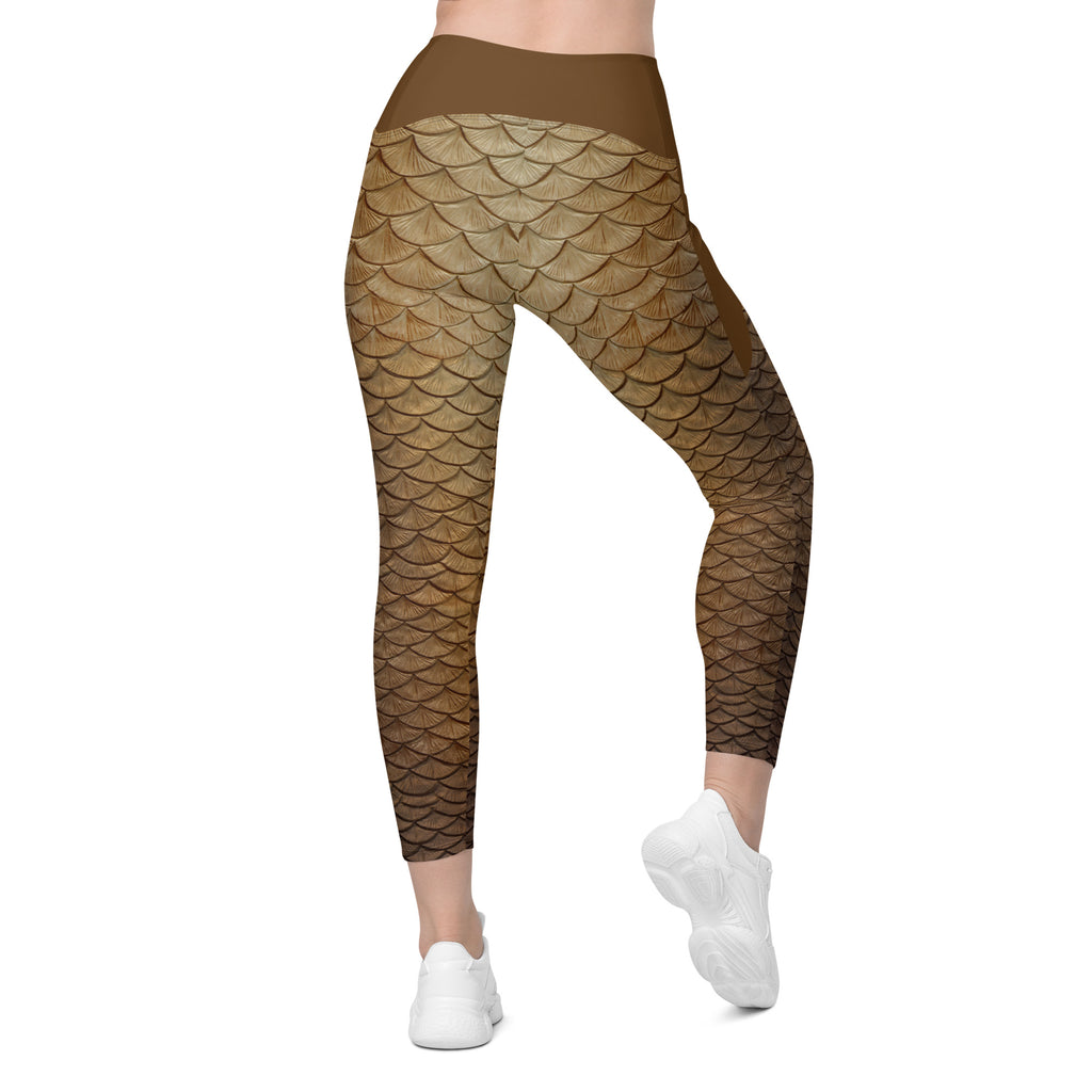 Sun Seeker Cross waist leggings with pockets
