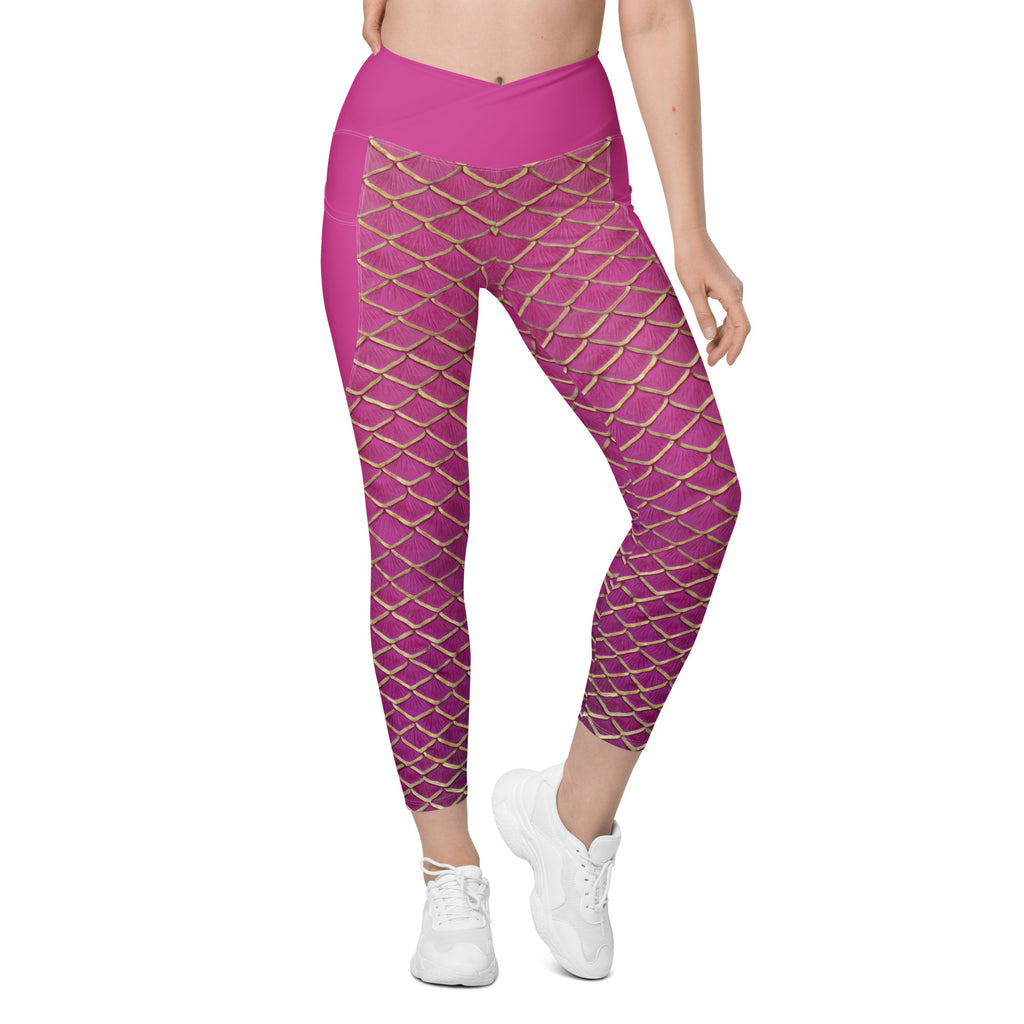 Malibu Cross Waist Leggings with Pockets