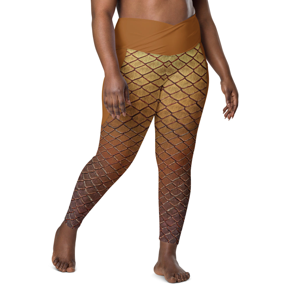 Demeter Cross Waist Leggings with Pockets