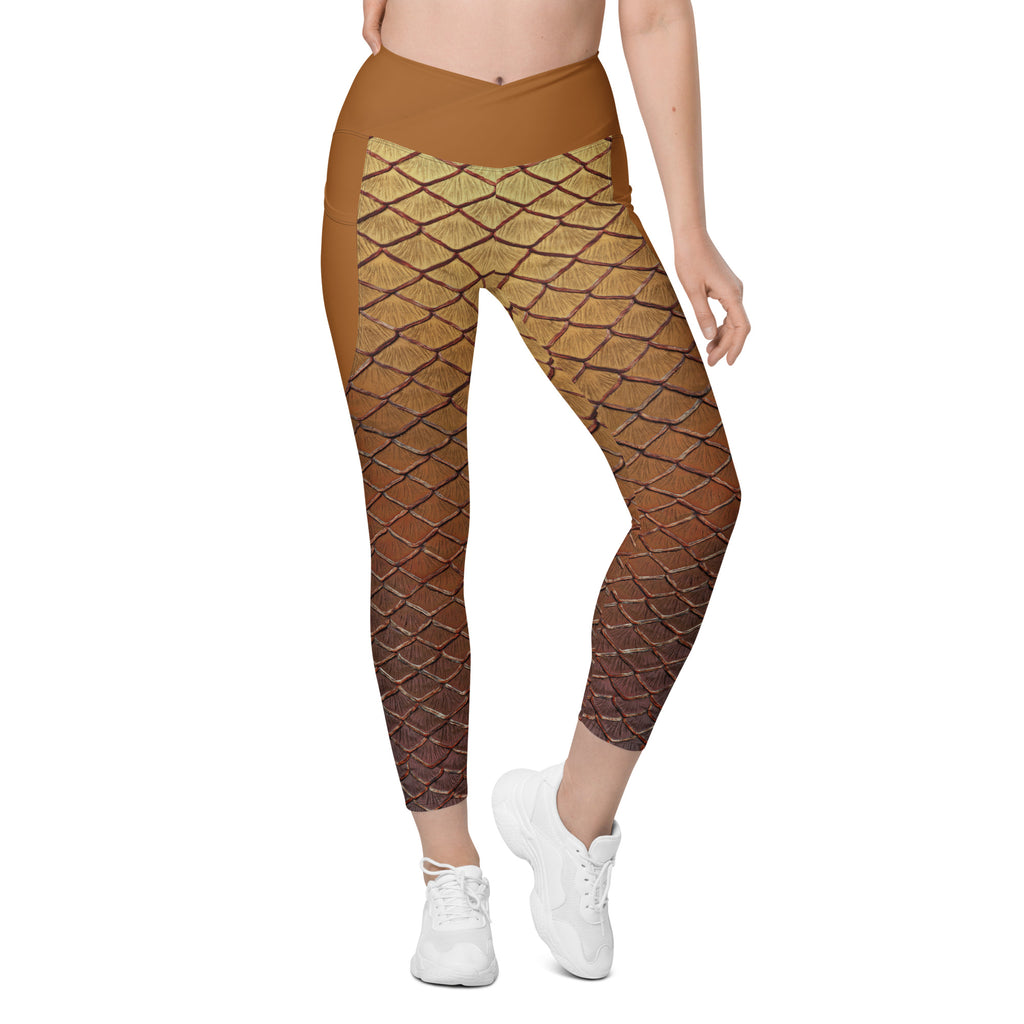 Demeter Cross Waist Leggings with Pockets