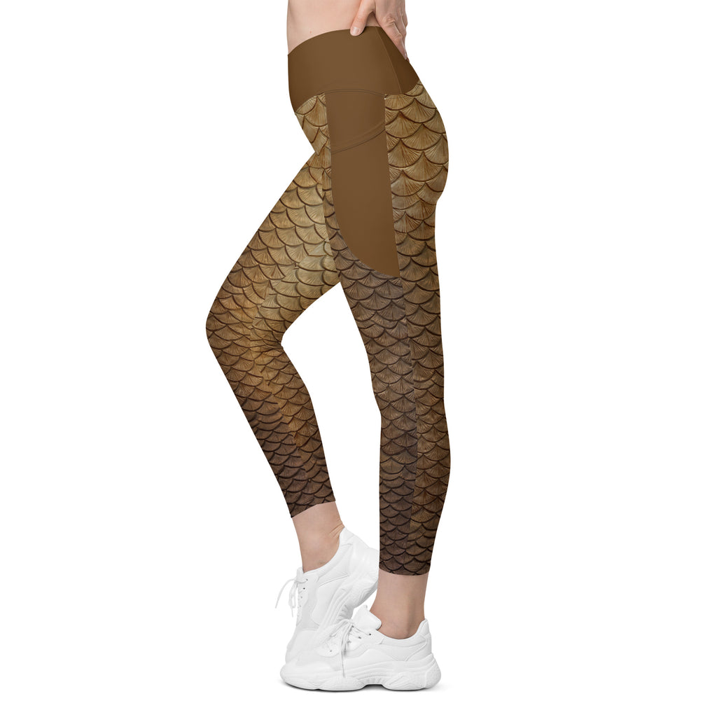 Sun Seeker Cross waist leggings with pockets