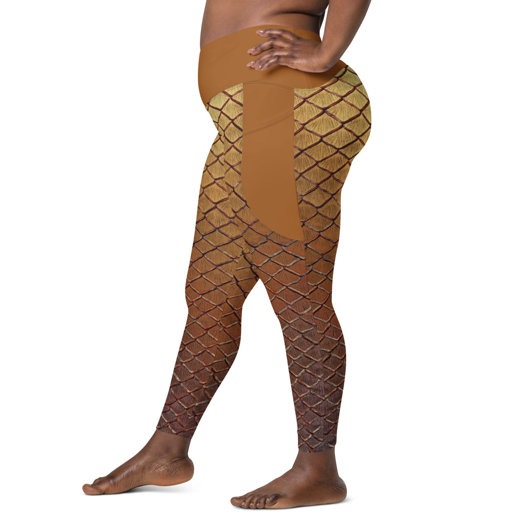 Demeter Cross Waist Leggings with Pockets