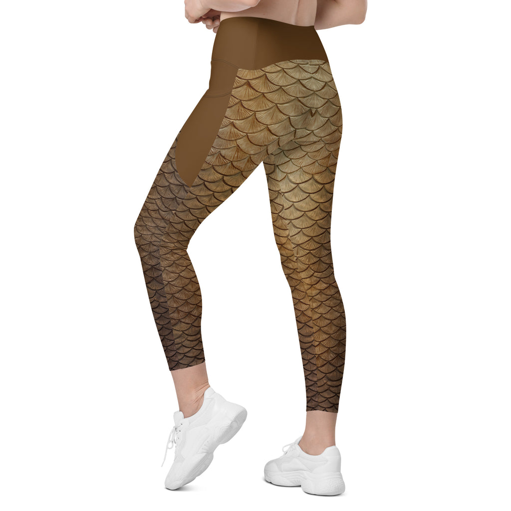 Sun Seeker Cross waist leggings with pockets