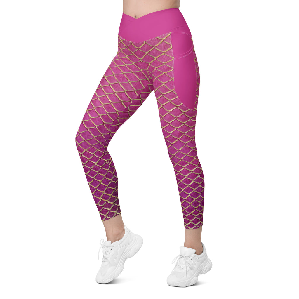 Malibu Cross Waist Leggings with Pockets