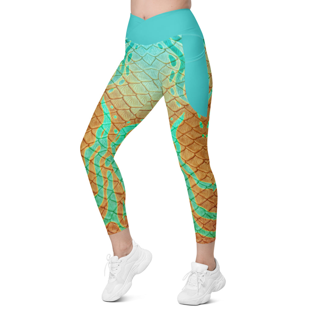 Oasis Cross waist leggings with pockets