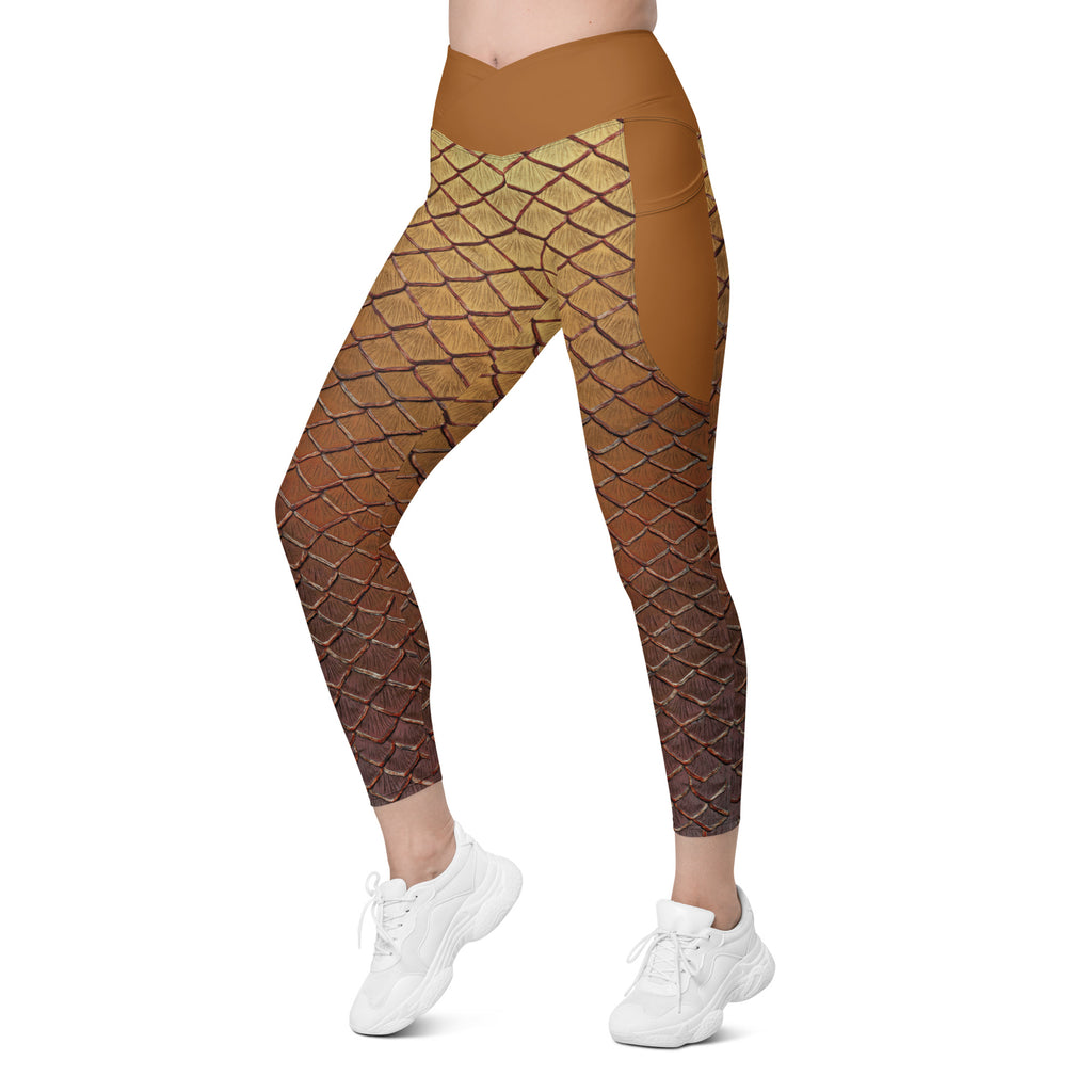 Demeter Cross Waist Leggings with Pockets