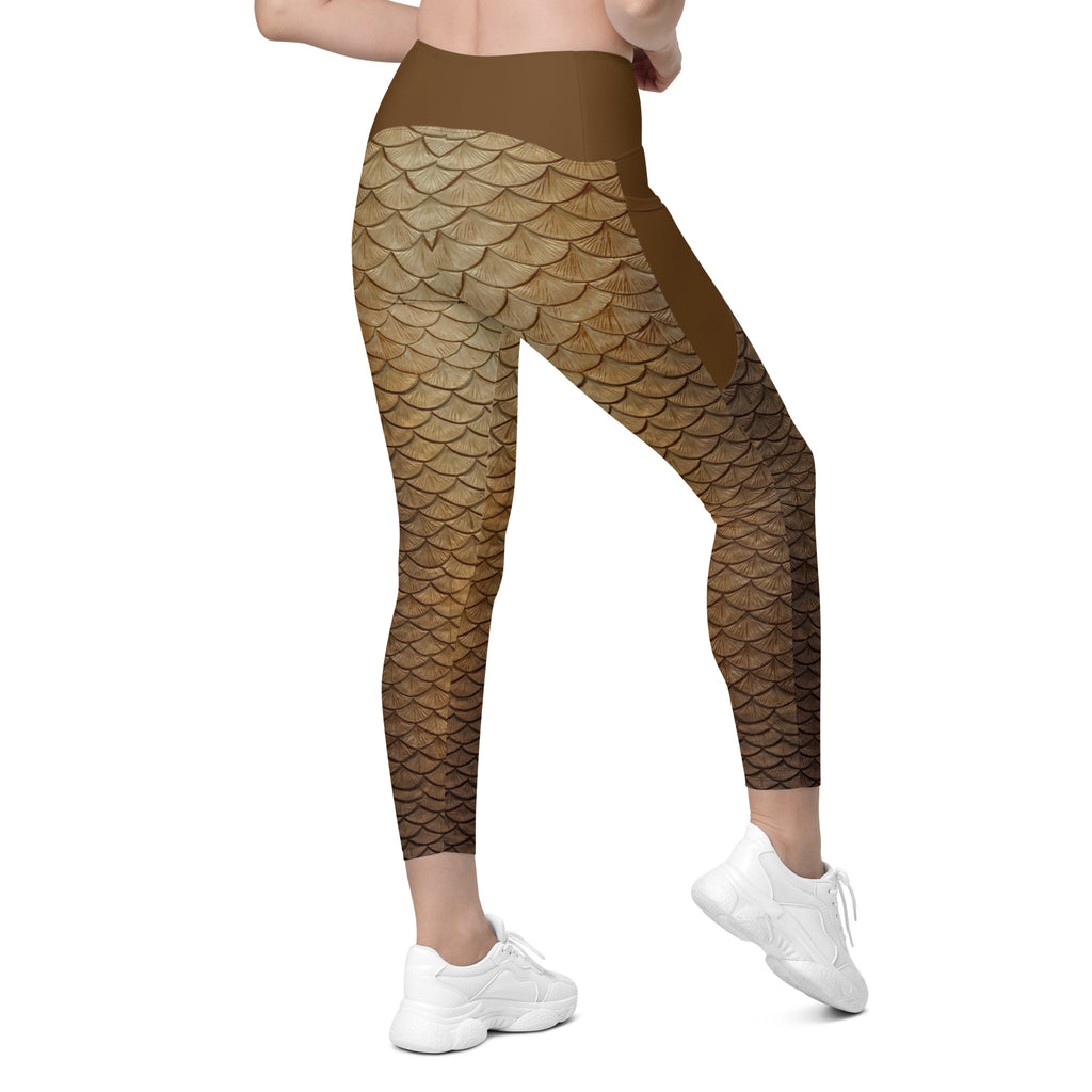 Sun Seeker Cross waist leggings with pockets