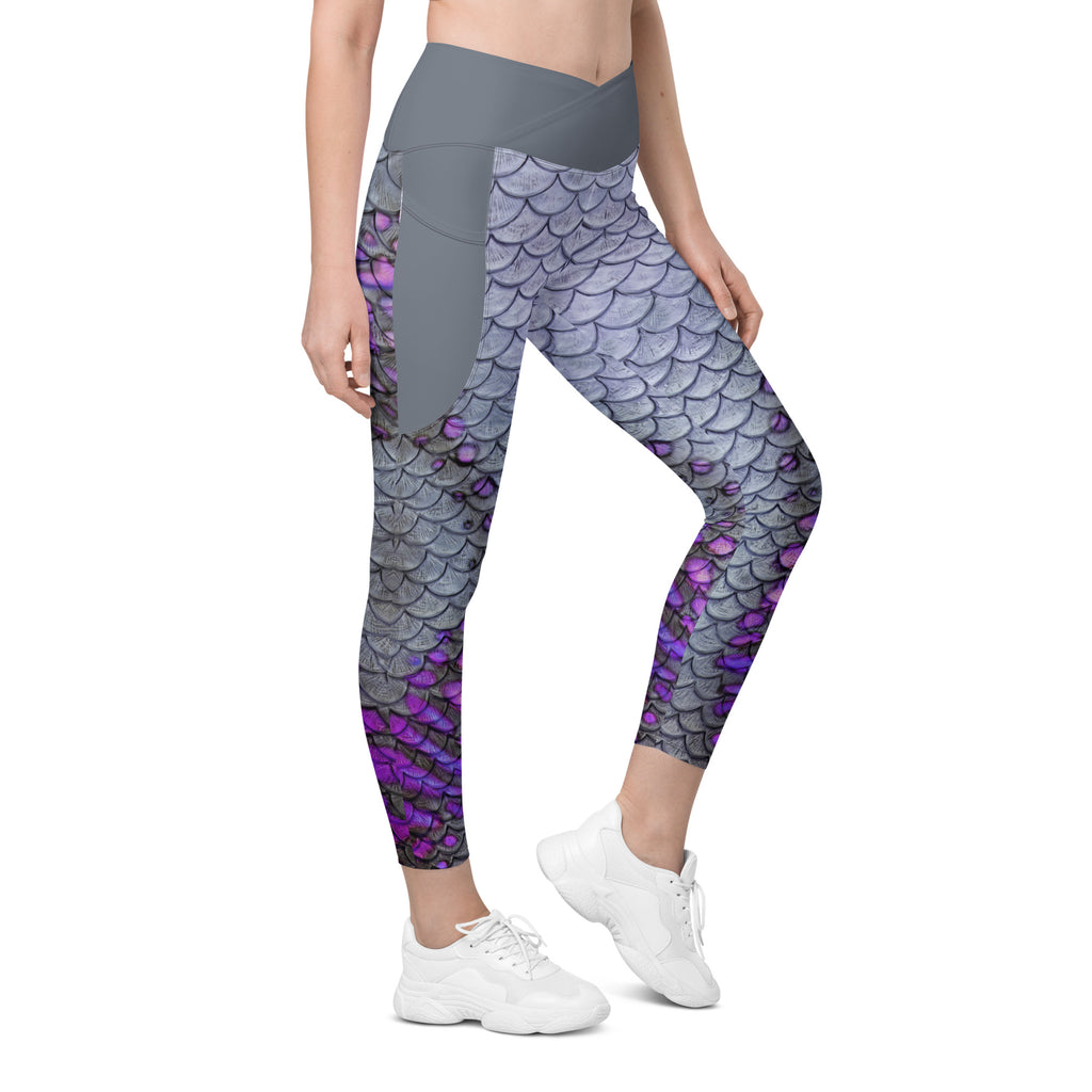 Carina Cross Waist Leggings with Pockets
