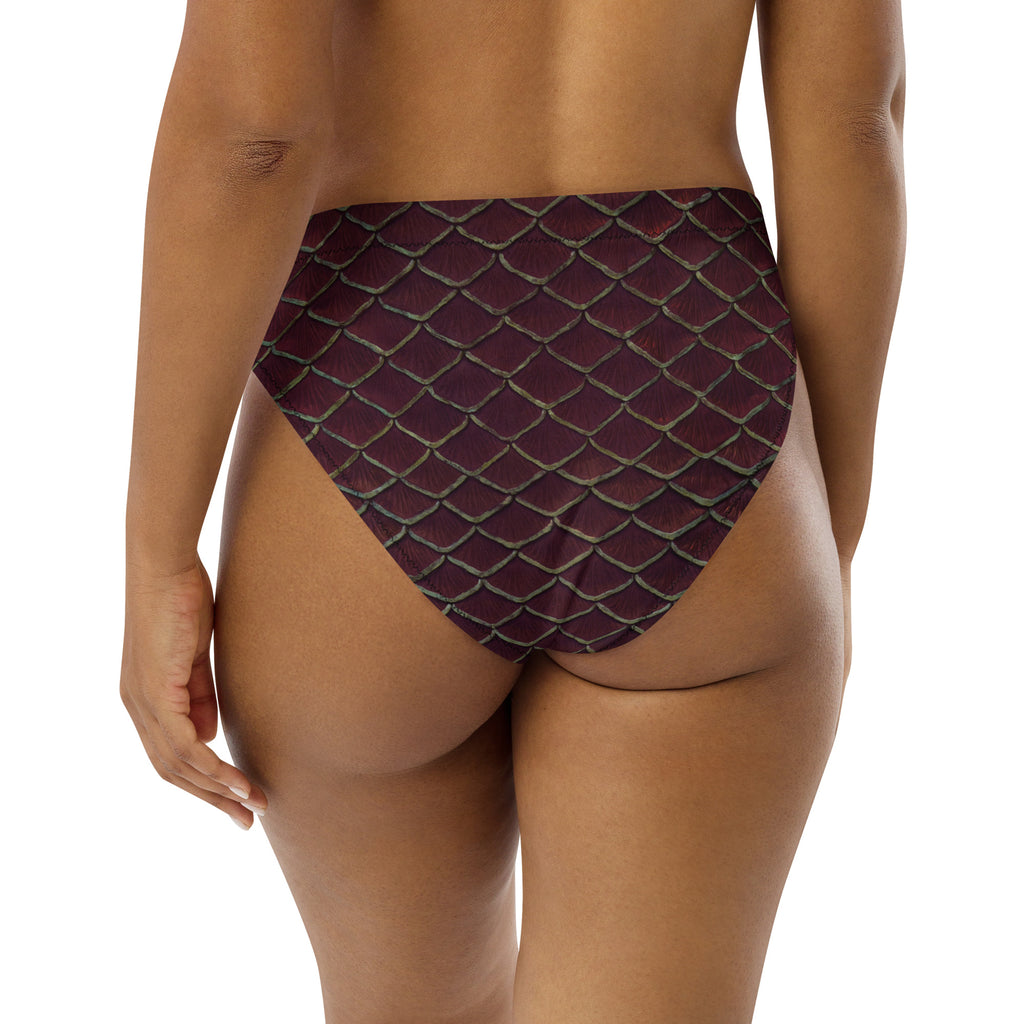Yule Tide Recycled High-Waisted Bikini Bottom
