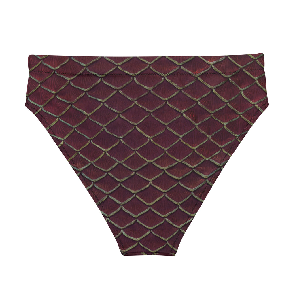 Yule Tide Recycled High-Waisted Bikini Bottom