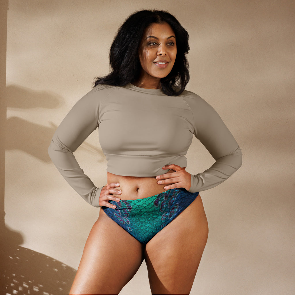 Abalone Abyss Recycled High-Waisted Bikini Bottom