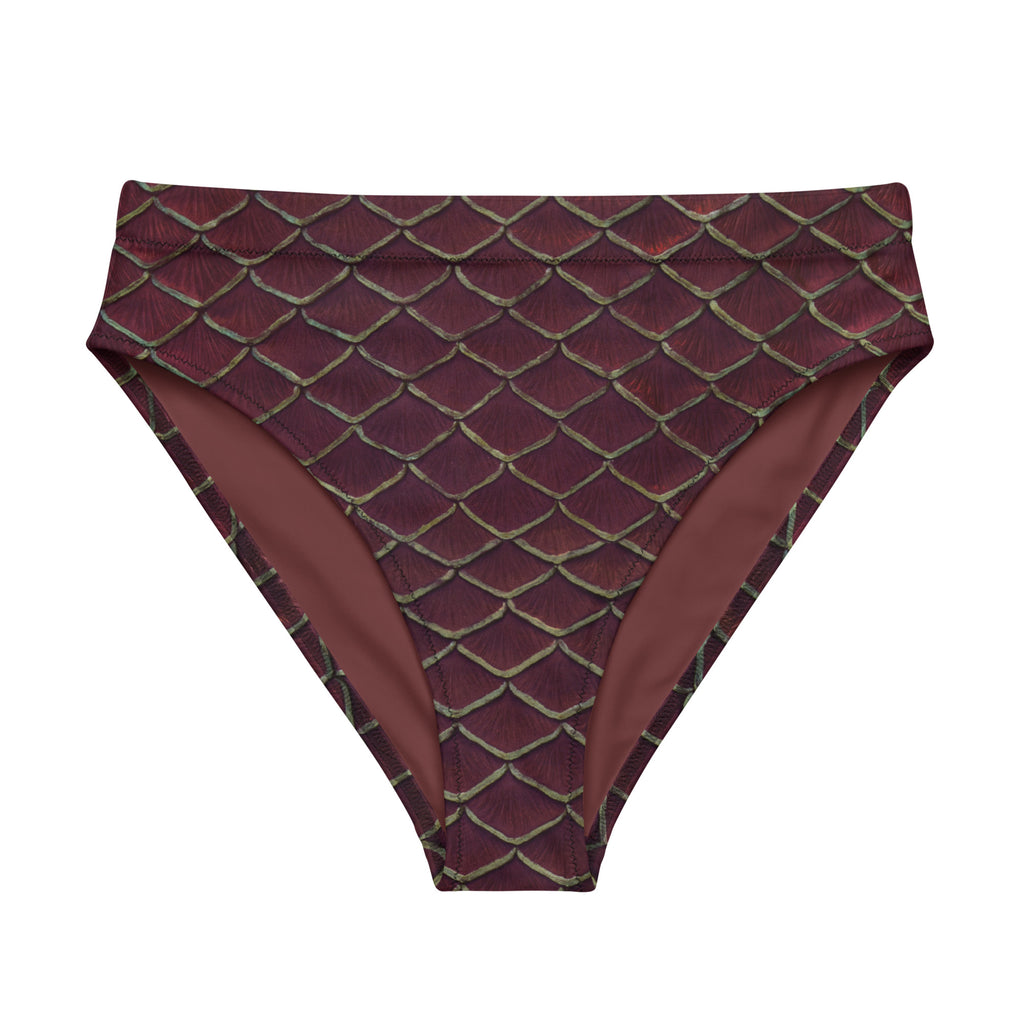 Yule Tide Recycled High-Waisted Bikini Bottom
