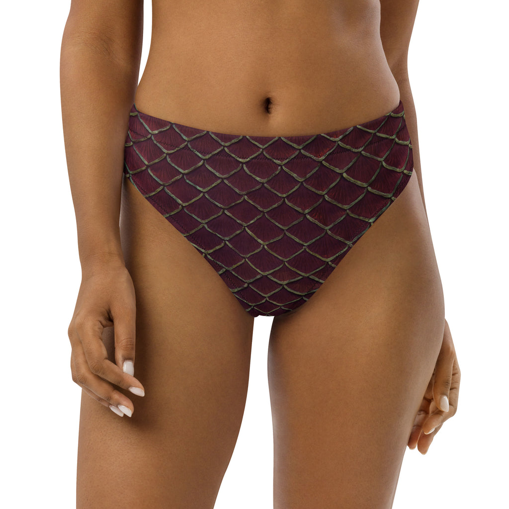 Yule Tide Recycled High-Waisted Bikini Bottom