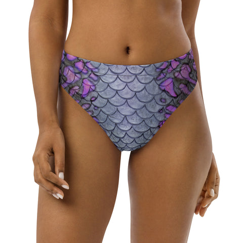 Finbella Riviera Muse Recycled High-Waisted Bikini Bottom - Black