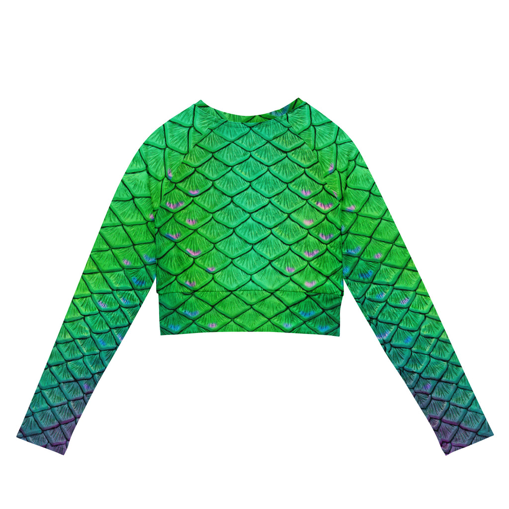 Ariel's Melody Recycled Cropped Rash Guard