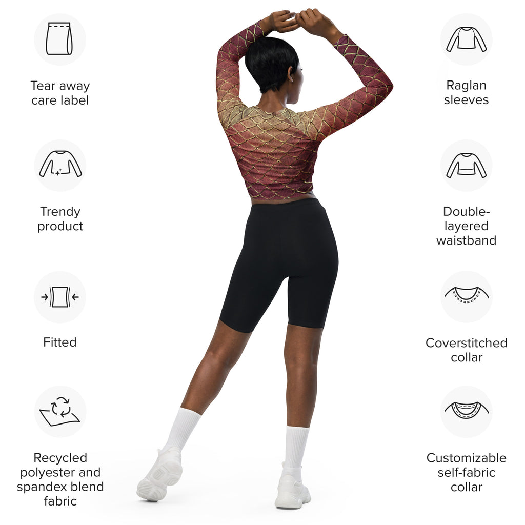 Sanderson's Spell Recycled Cropped Rash Guard