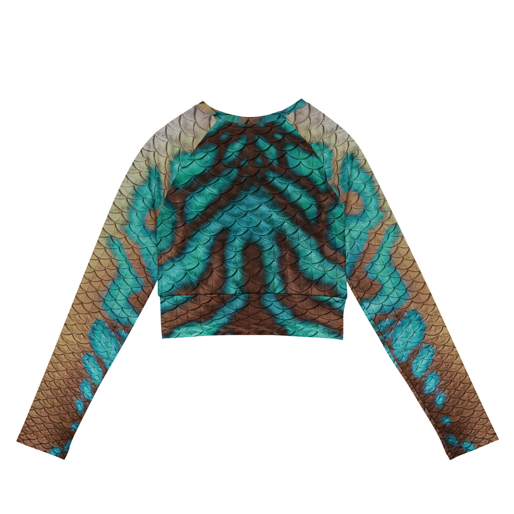 Queen Conch Recycled Cropped Rash Guard