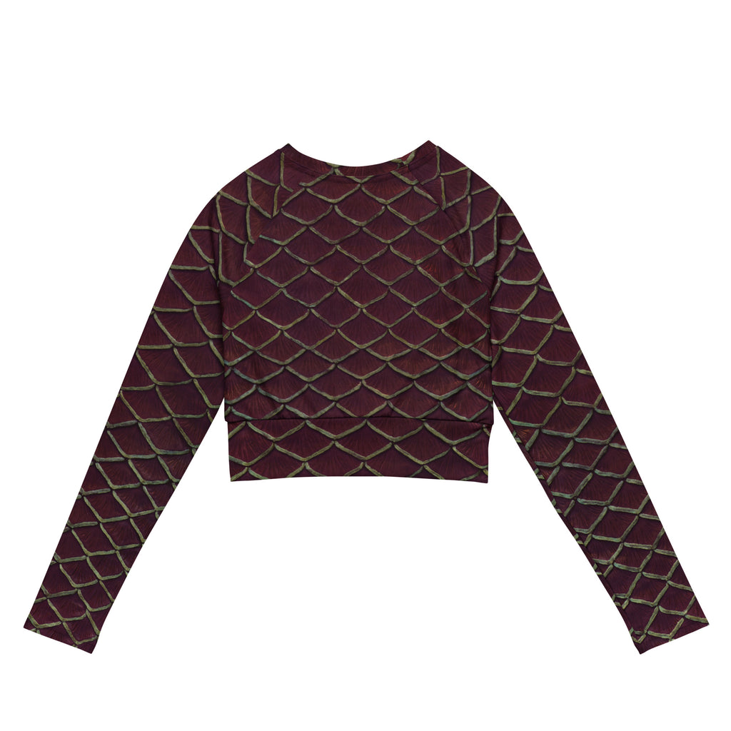 Yule Tide Recycled Cropped Rash Guard