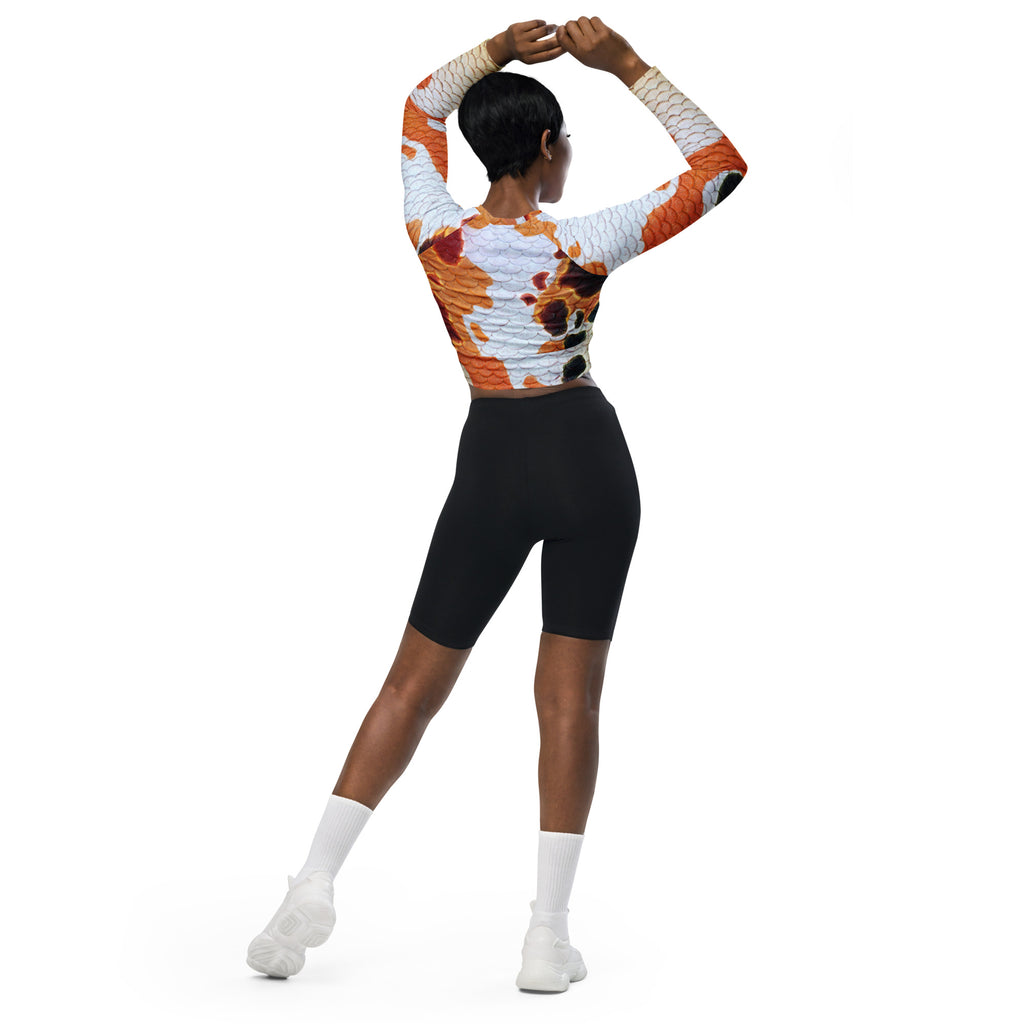 Classic Koi Recycled Cropped Rash Guard
