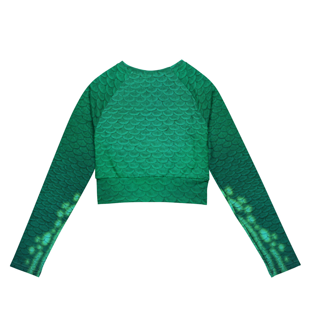 Humphead Wrasse Recycled Cropped Rash Guard