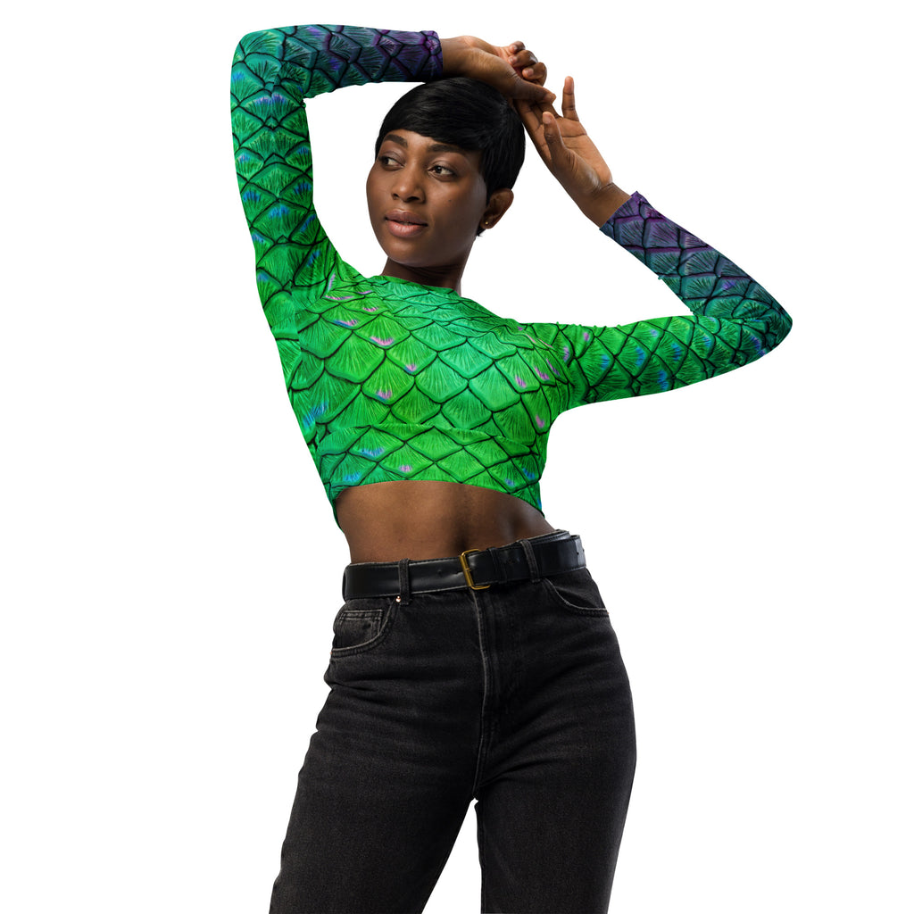 Ariel's Melody Recycled Cropped Rash Guard