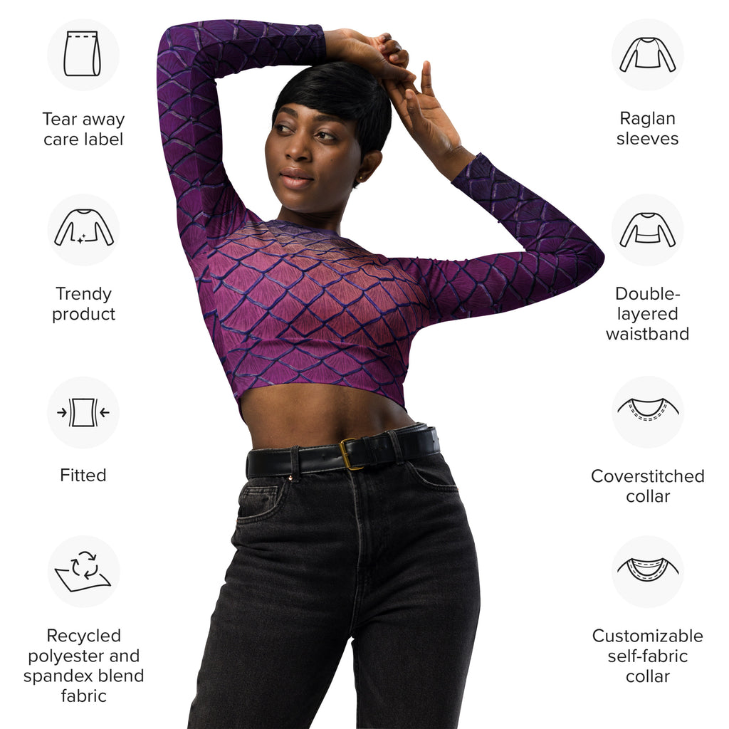 Persephone Recycled Cropped Rash Guard