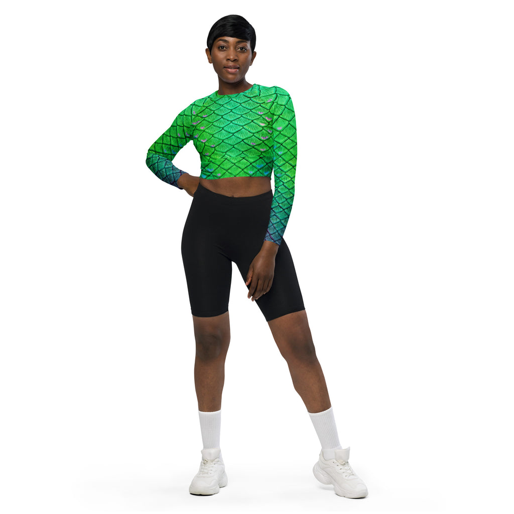 Ariel's Melody Recycled Cropped Rash Guard