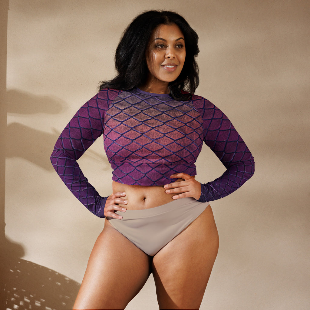 Persephone Recycled Cropped Rash Guard