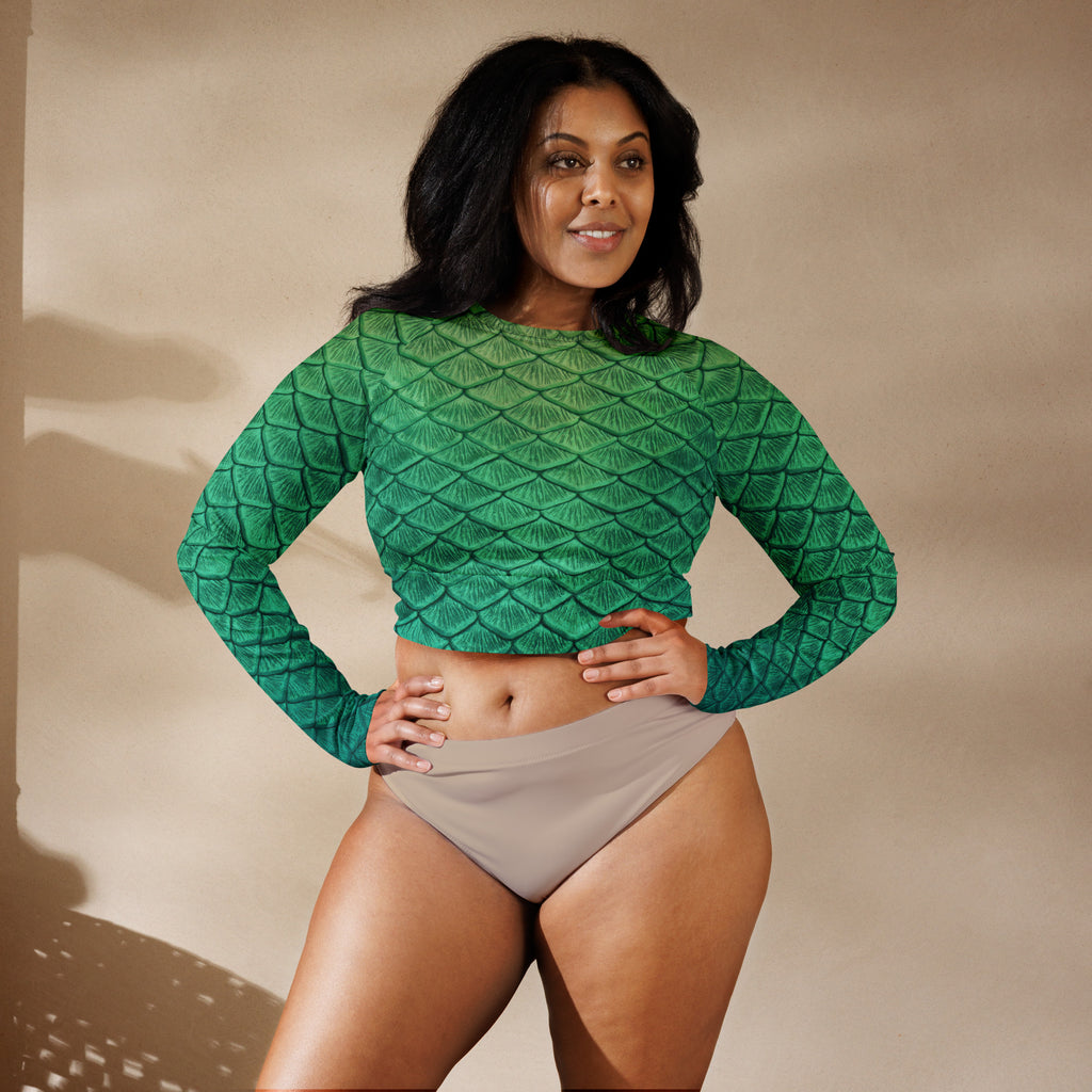 Secret of Skye Recycled Cropped Rash Guard