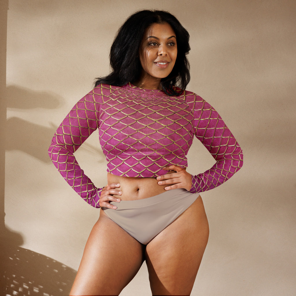 Malibu Recycled Cropped Rash Guard