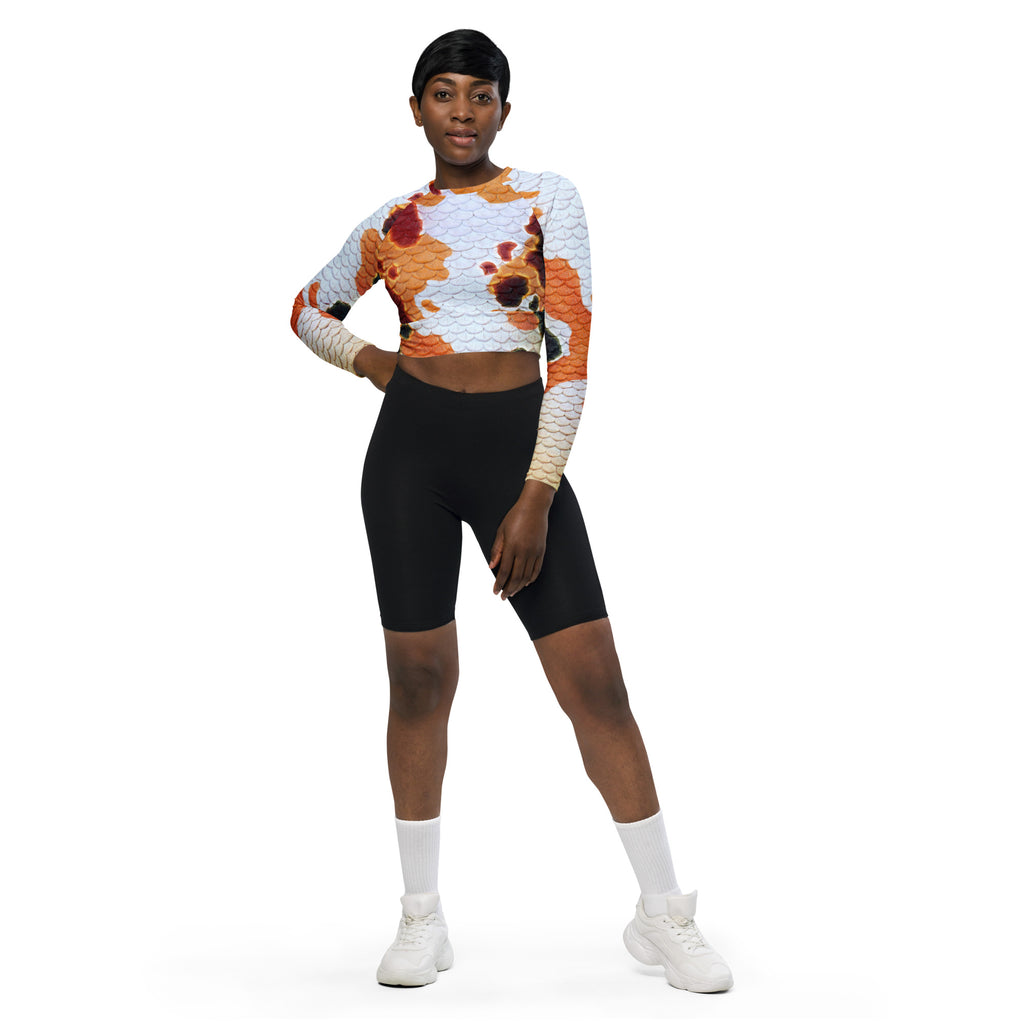 Classic Koi Recycled Cropped Rash Guard
