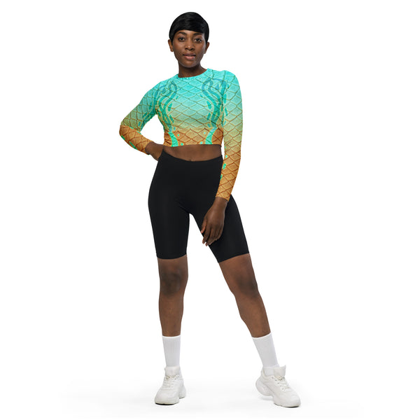 Oasis Recycled Cropped Rash Guard – Finfolk Productions