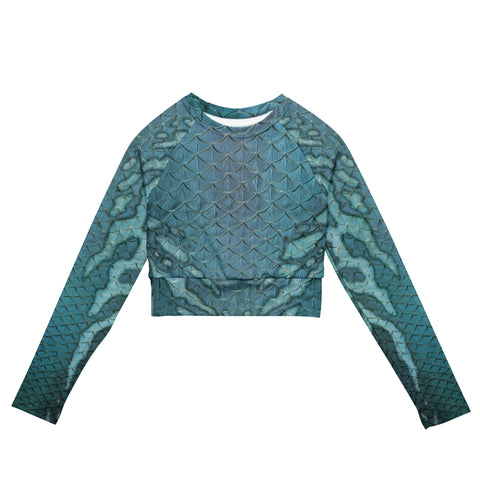 Silhouette Recycled Cropped Rash Guard