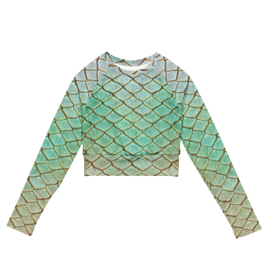 Birth of Venus Recycled Cropped Rash Guard