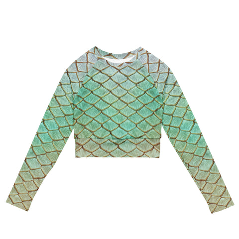Silhouette Recycled Cropped Rash Guard