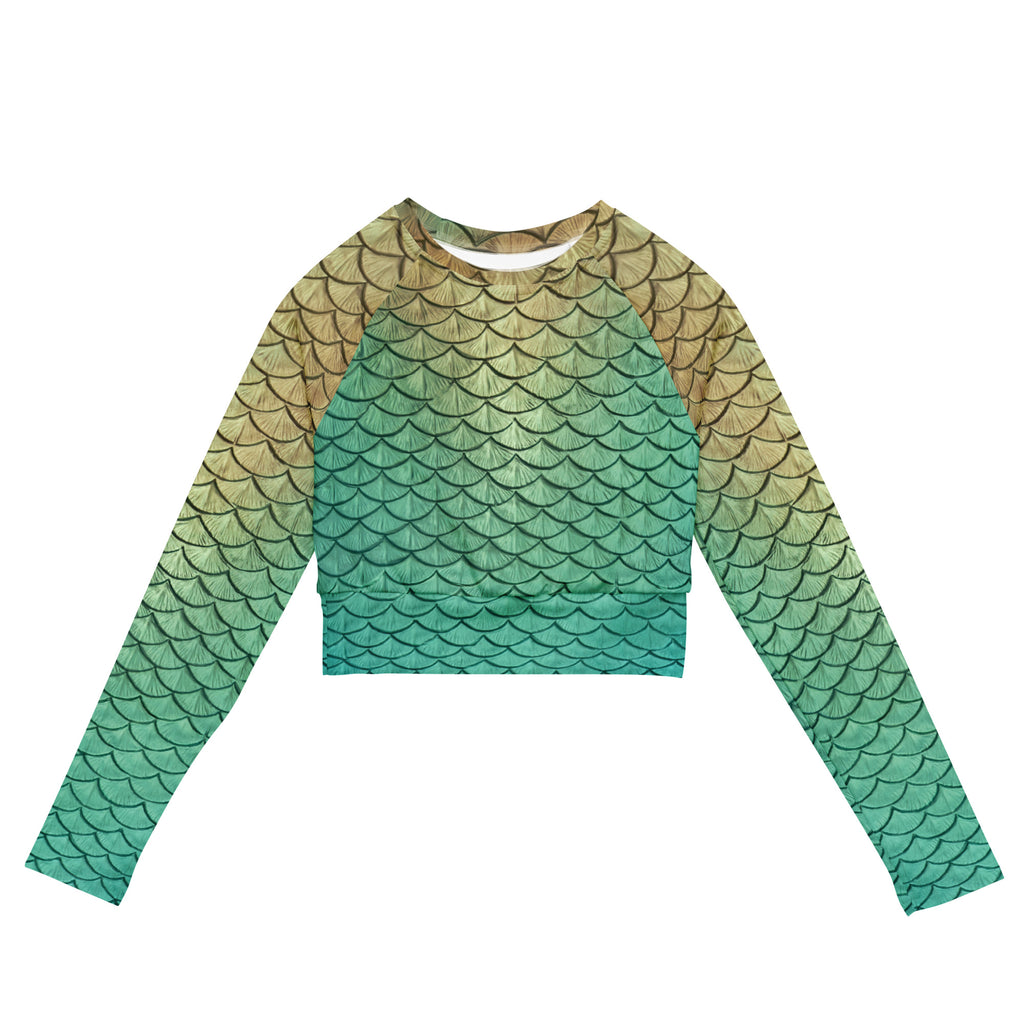 Clementine Recycled Cropped Rash Guard