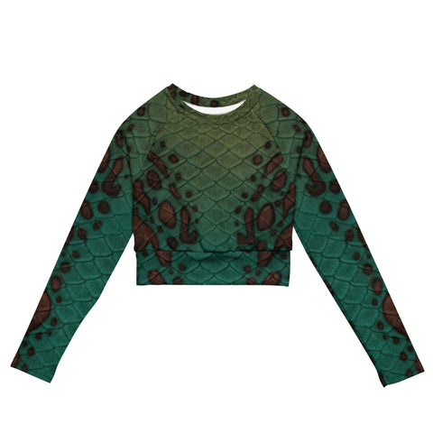 Silhouette Recycled Cropped Rash Guard