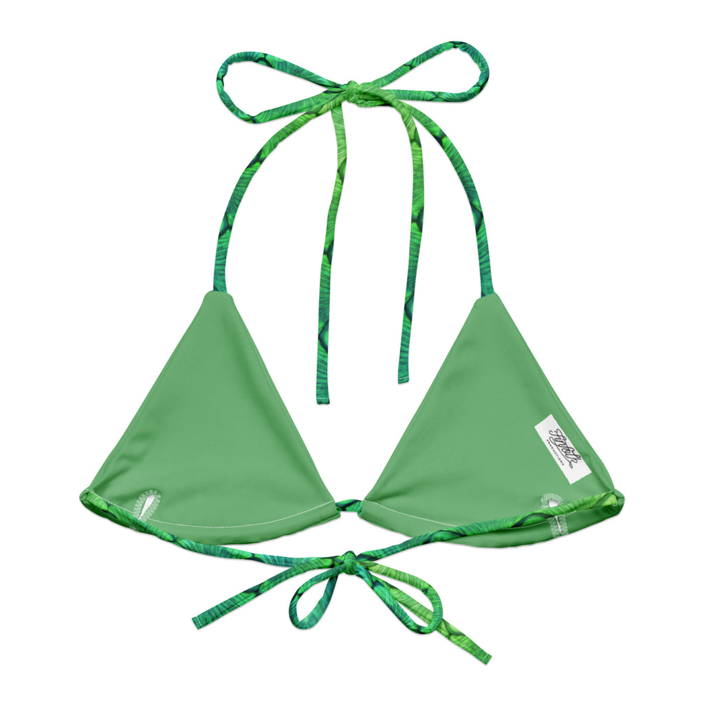 Shoal Green Recycled String Bikini Top