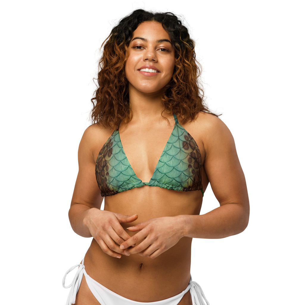 Mirage recycled string bikini top