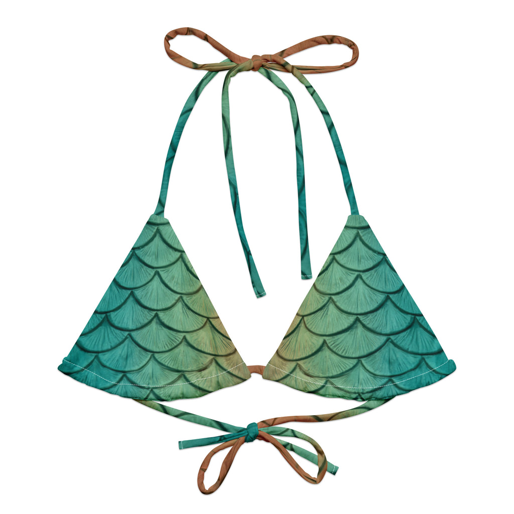 Clementine Recycled String Bikini Top